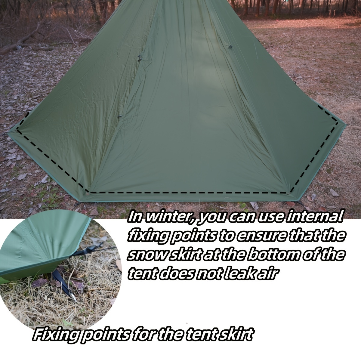 4 Person Lightweight Hot Tent With Stove Jack 5 Pounds About 2 3 Kg 4  Seasons Waterproof Suitable For Camping Backpacking Hiking Hunting Fishing, Free Shipping On Items Shipped From Temu