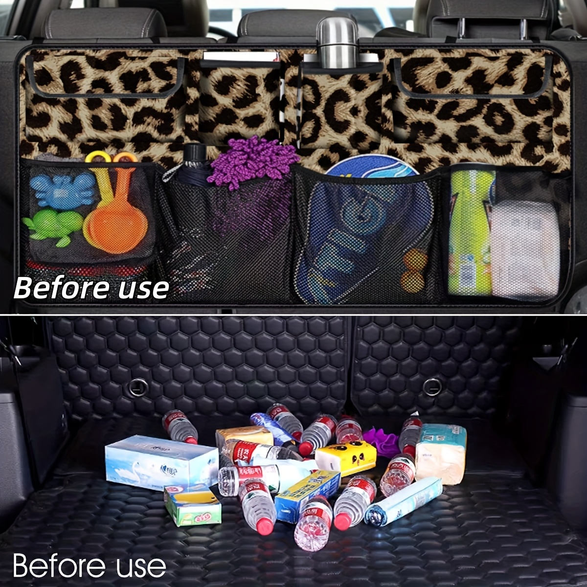 car trunk organizer backseat storage bag heavy duty oxford Temu