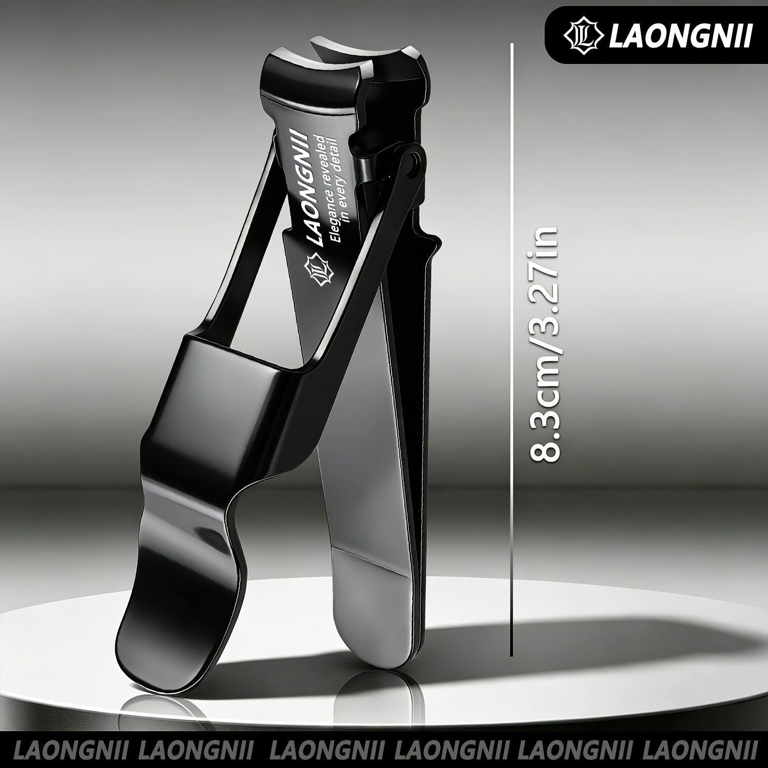 TEMU Laongnii Large Anti-splatter Nail Clippers, Curved Sharp Blade, Durable Home Manicure Tool For Thick Adult Toenails