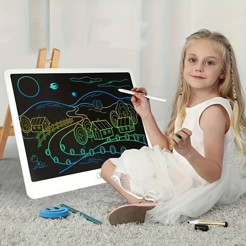 16 inch lcd erasable doodle board with a drawing board stand lcd writing board electronic drawing writing board a doodle suitable for and learning and education for day christmas and halloween