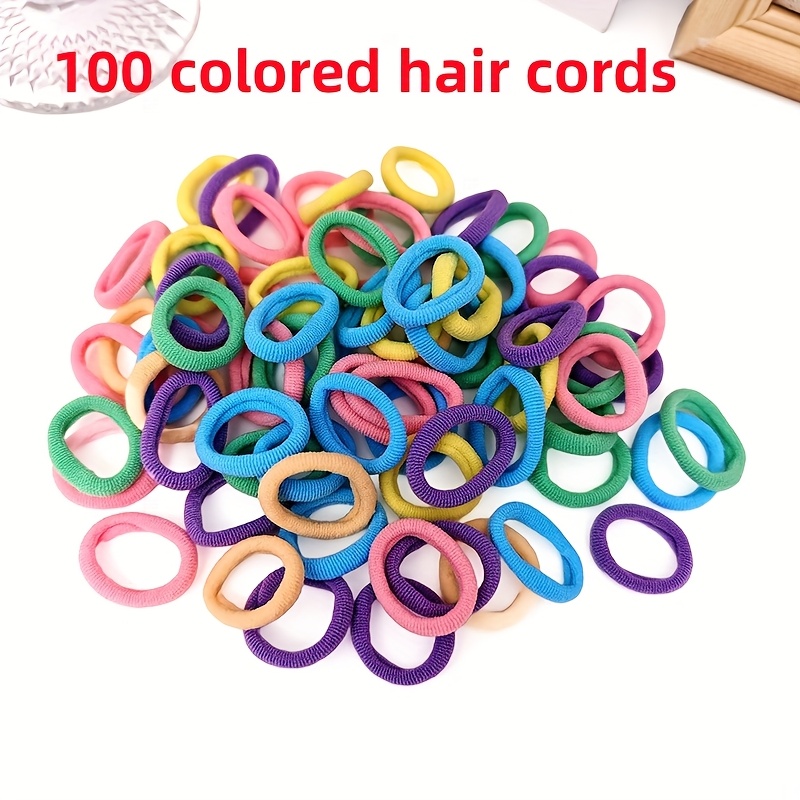 TEMU Fashionable Hair Accessory, 100 Elastic Solid Color Headbands, Versatile Headband For Daily Use, Simple Headband For Easy Carrying, , Very Beautiful