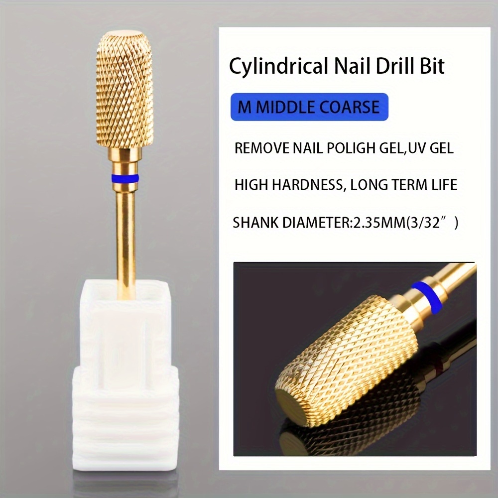 Image of Golden Steel Nail Grinding Head, Nail Tool Grinding Head