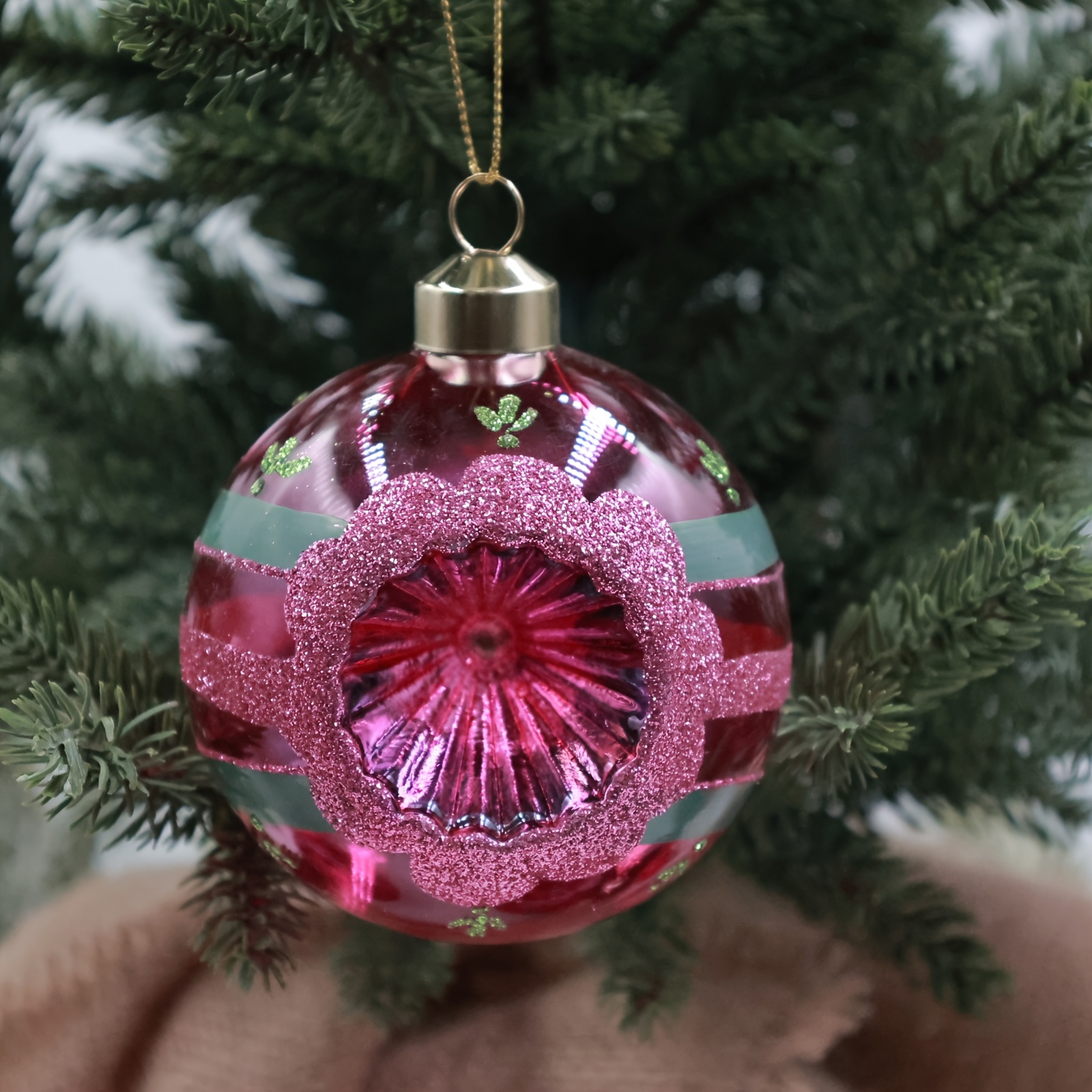 TEMU Handmade 8cm Easter Glass Ornament, Suitable For Indoor/outdoor Holiday Decor, Easter Carnival Decoration, , High-quality , Festive Carnival