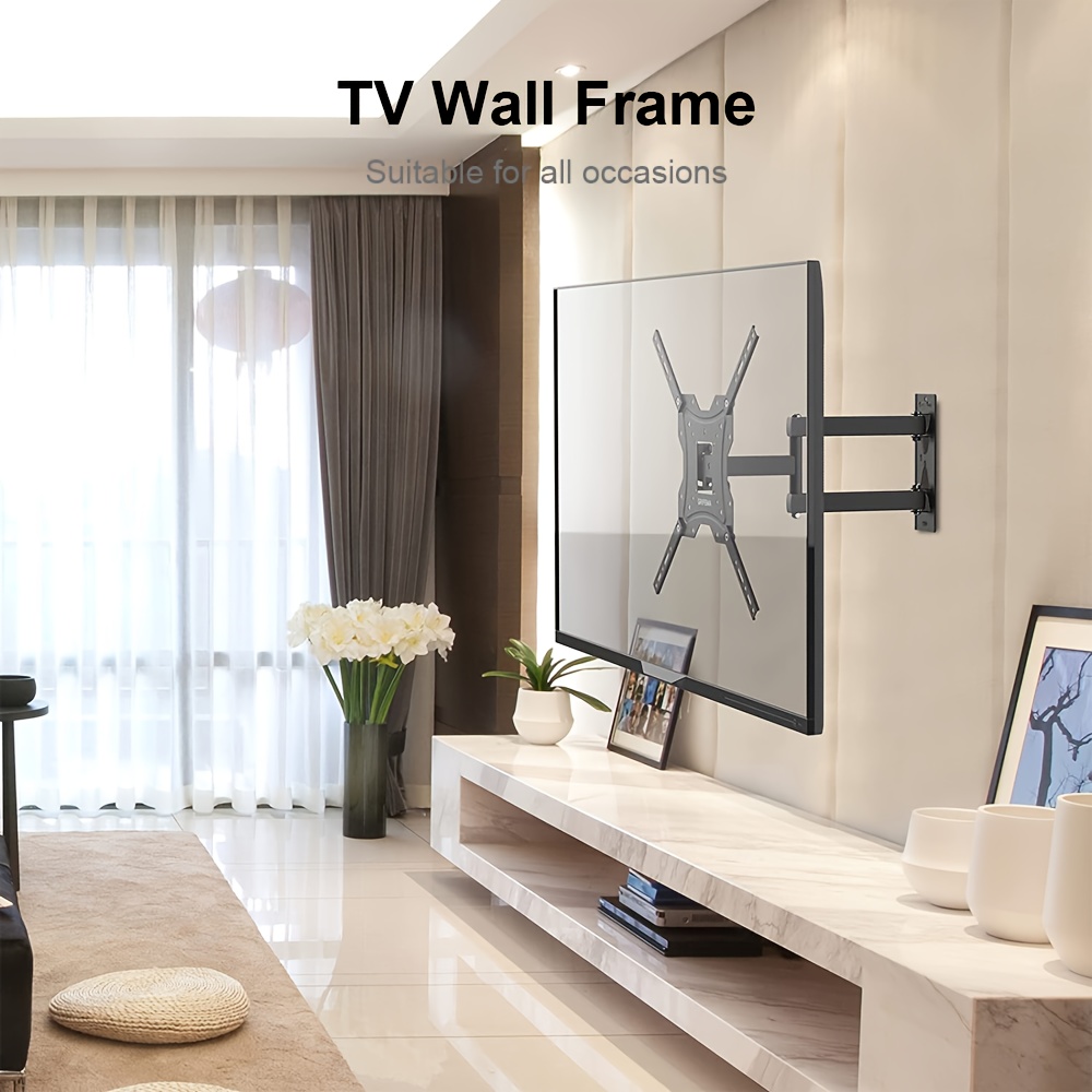 E-shop Robuster TV-Ständer mit Full-Motion-Wandhalterung, geeignet für Bildschirme von 17 bis 55 Zoll - Einfache Installation, verstellbare - und