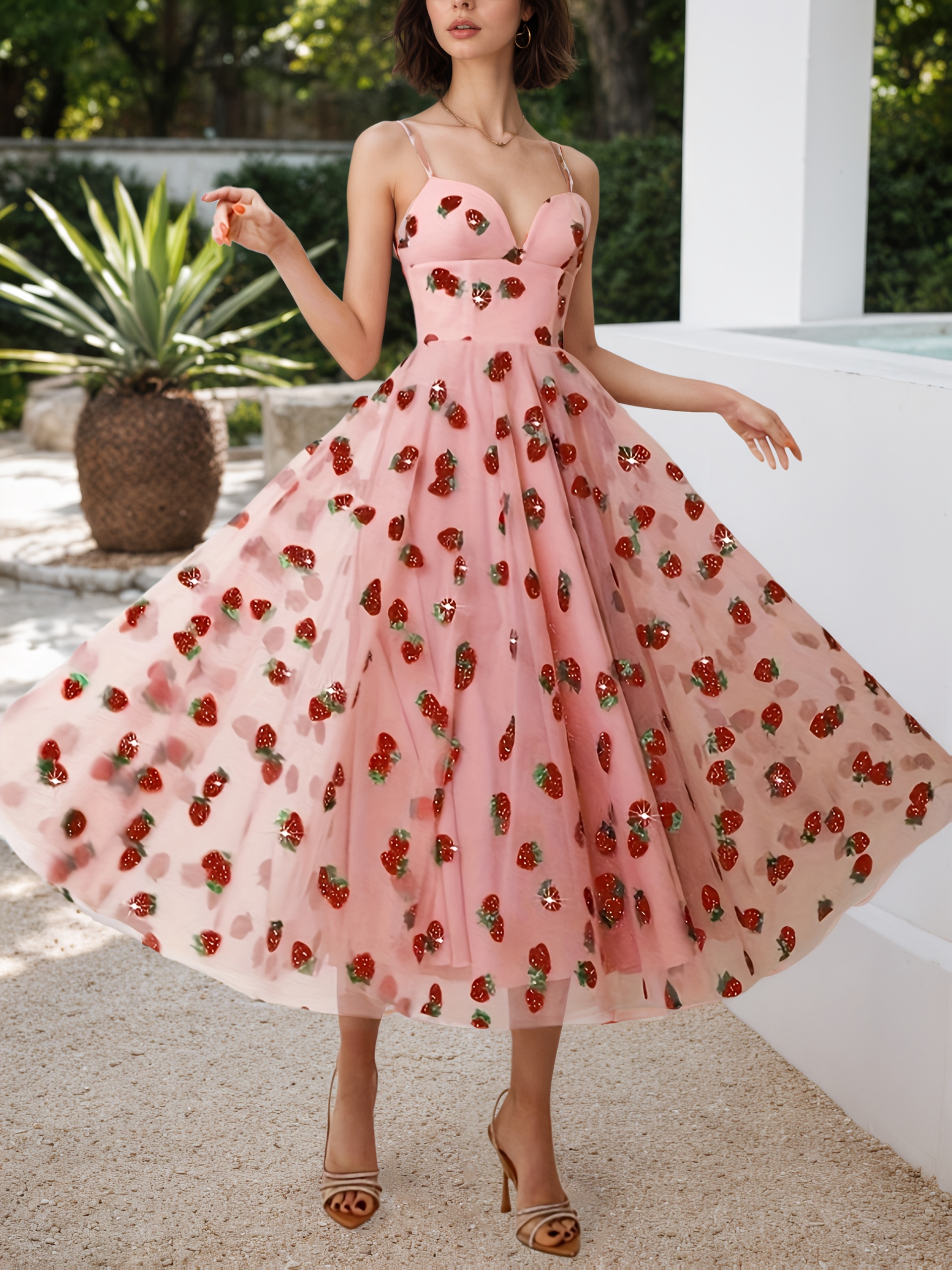 strawberry dress - Qatar
