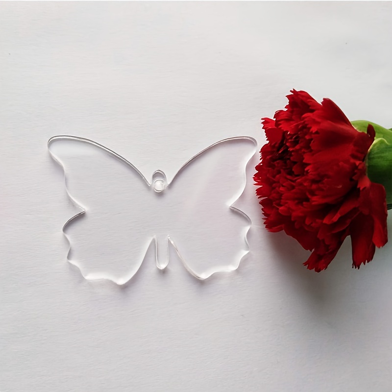 Blank Clear Acrylic Butterfly Key Chains Easter Party Gift - Temu