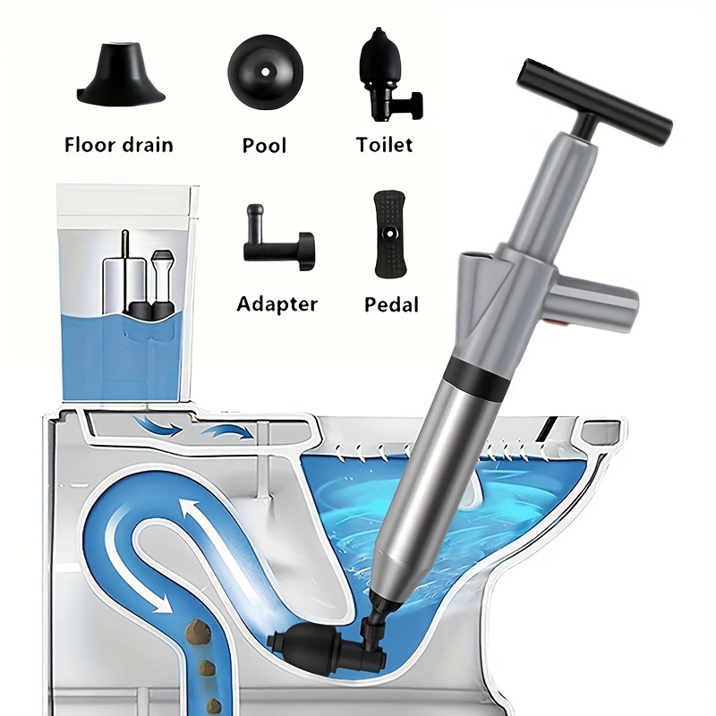 Stantuffo per wc pompa ad alta pressione Anti intasamento scovolini  dispositivo per dragare tubi per bagno cucina lavello scarico forniture  pulite