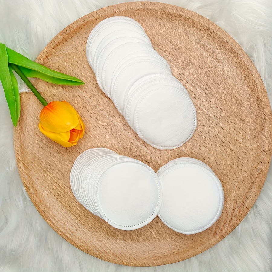 100pcs round facial cleansing cloths gentle nail polish remover portable travel friendly makeup remover pads for   types 6x6cm unscented ideal for travel