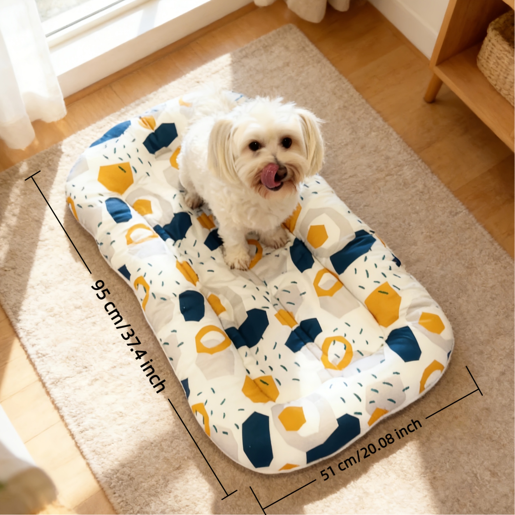 TEMU Bite-resistant Pet Bed. Soft And Comfortable Dog Bed Suitable For Small To Medium-sized Dogs