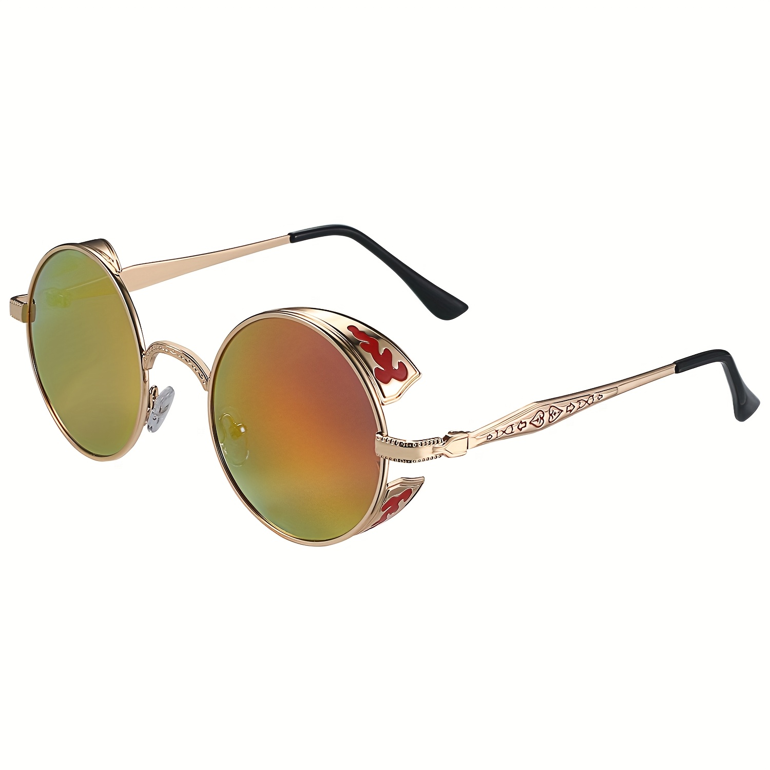 retro round polarized sunglasses men women uv400 protection  display picture 2