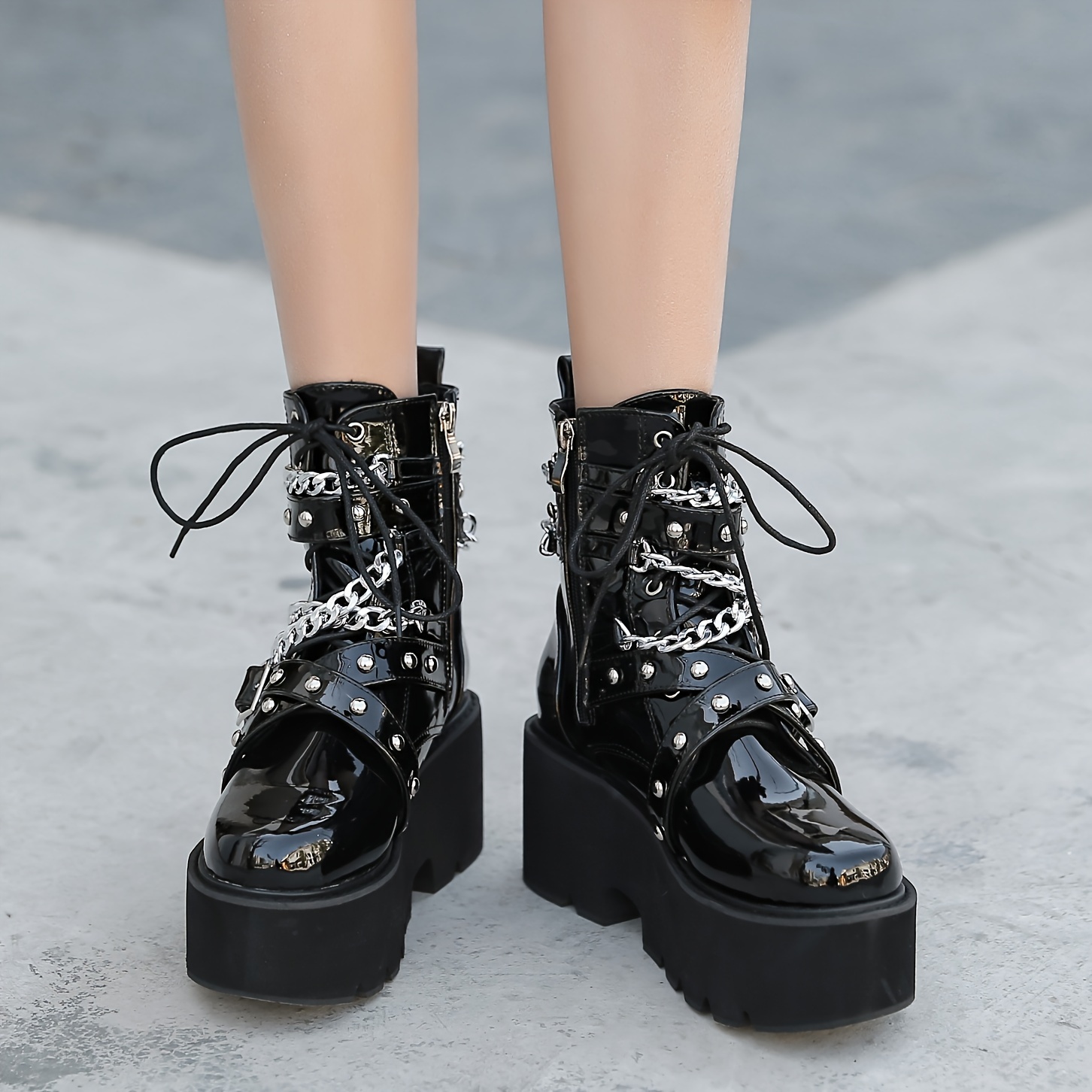 靴 TOKYO BLACK PLATFORM SHORT BOOTS YELLO / TOKYO BLACK MID SNEAKER SHORT BOOTS