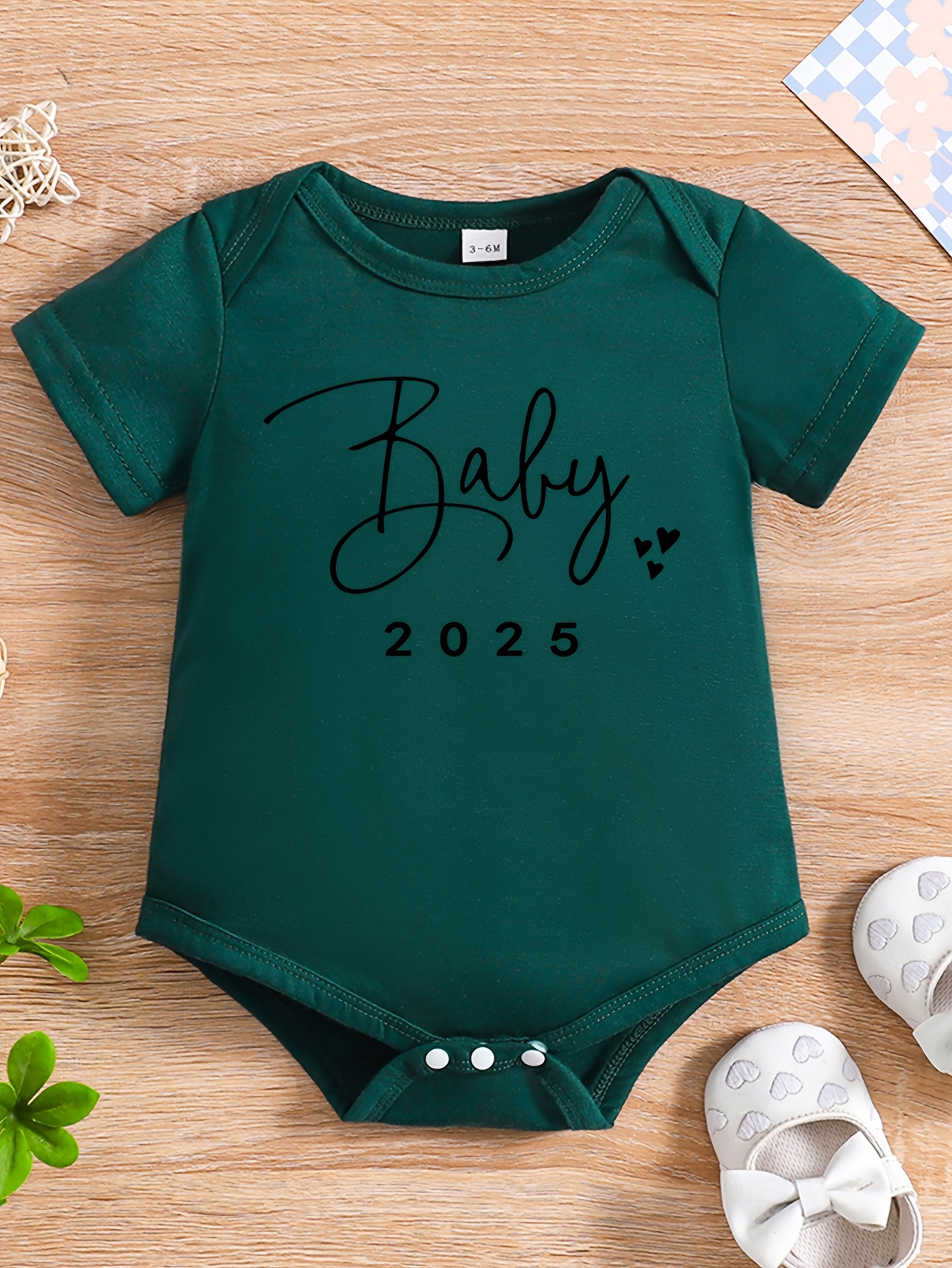 Baby Onesie Dark Green Baby Clothes Forest Green Baby Onesie Clearance