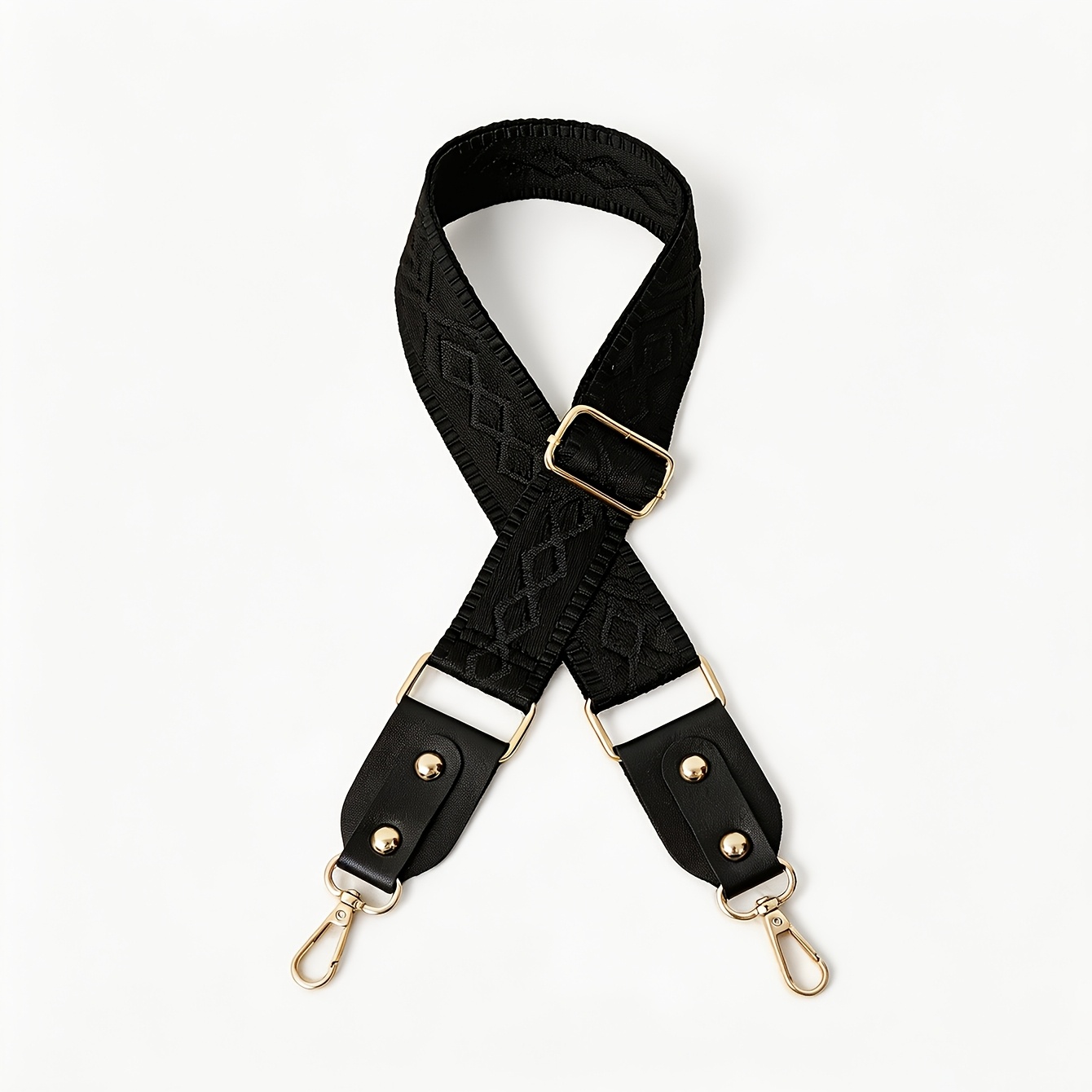 TEMU Solid Color Diamond Adjustable Strap, Widened And Pressure- Crossbody Shoulder Strap, Universal Replacement For Handbags, , Guangzhou Production