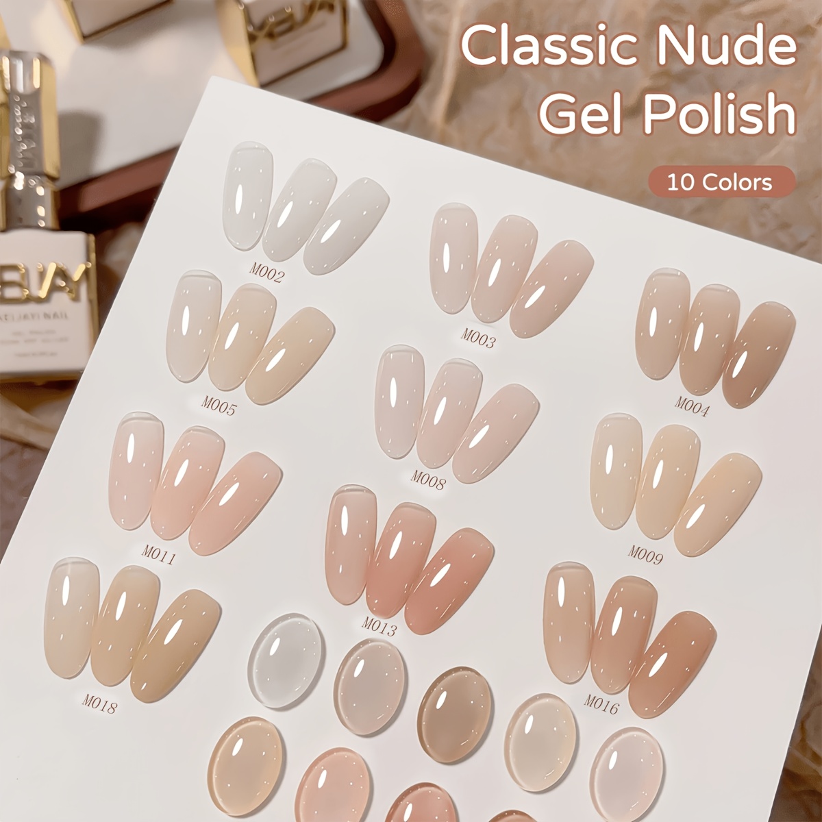 Image of 10pcs 15ml Gel Nail Polish Set Semi Permanent Gel Polish Kits All For Manicure Kit Soak Off Led Vernis Nail Art Diy Gift For Women