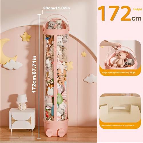 accessoires 1 67,7 inch opbergbak met rits - pet materiaal - perfecte huisorganisator en verjaardagscadeau - ideaal voor kerstdecoraties of cadeaus in , wit en