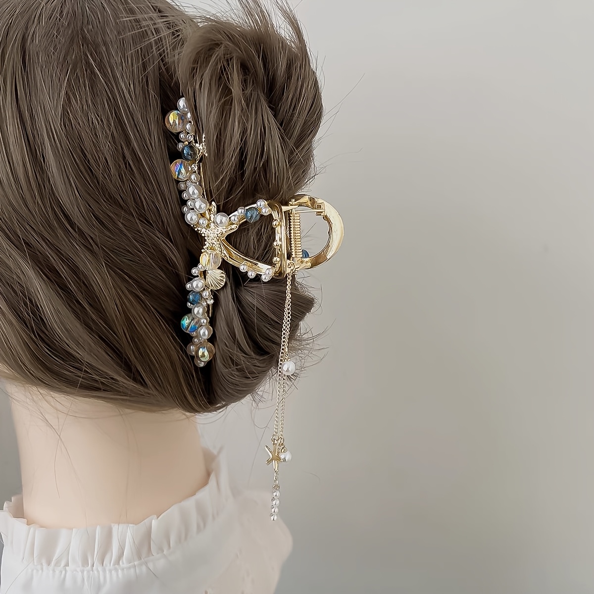 1pc elegant tassel hair claw clip - Temu