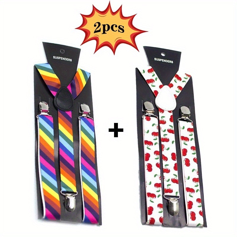 TEMU A Set Of 2 Creative Adult Festival Party Suspenders For Christmas Celebrations, Unique Additions For Shirts And Pants To Keep Them In