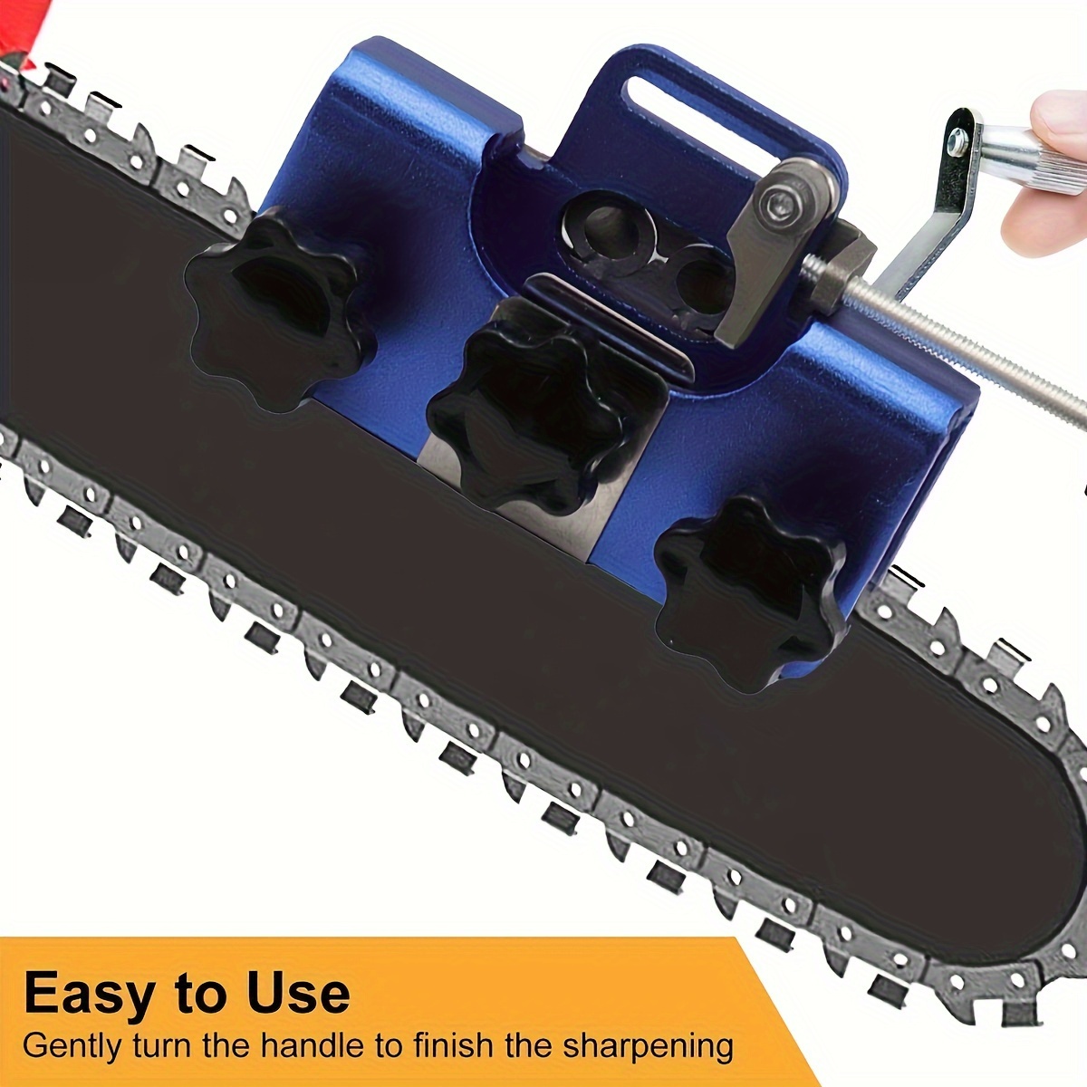 

1 Set -cranked Saw Sharpening Kit 3 Grinding , Portable Bag, And Diy Tool For Chainsaws And