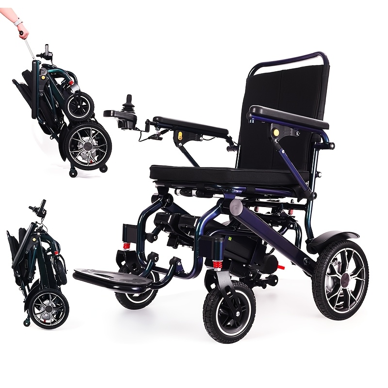 2025 new upgrade electric wheelchair for adults   lumbar   wheelchairs lightweight foldable motorized wheel chairs for seniors airline approved 18 5 wide seat Product details 1