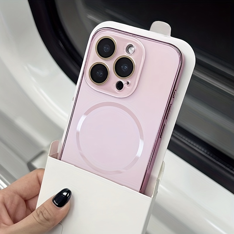 TEMU Чохол для телефону - Apple 17 Pro Max, чохол для телефону з матового скла AG, iPhone 15, повне покриття об'єктива, 14 Pro, магнітний 2025, 13, ,