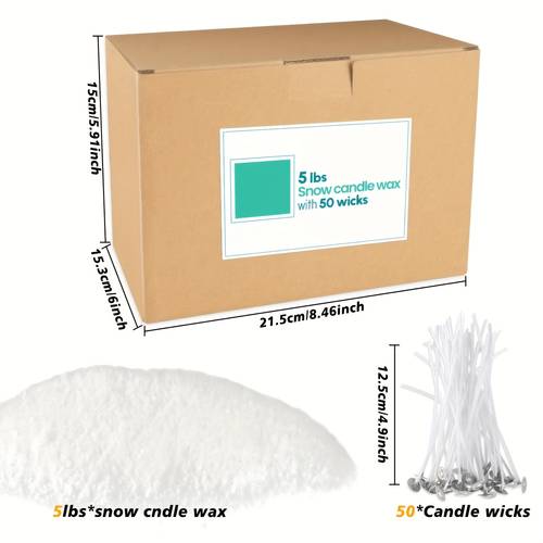 5 pounds of snow candle wax unique powder texture easy to create beautiful candles