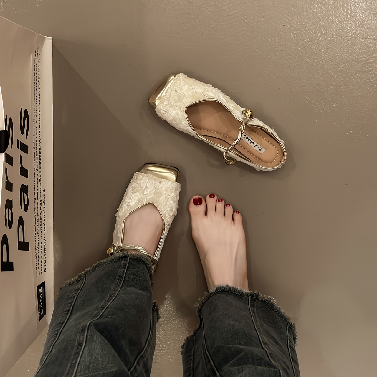 glitter mary jane instap slippers voor vrouwen sprankelende Temu