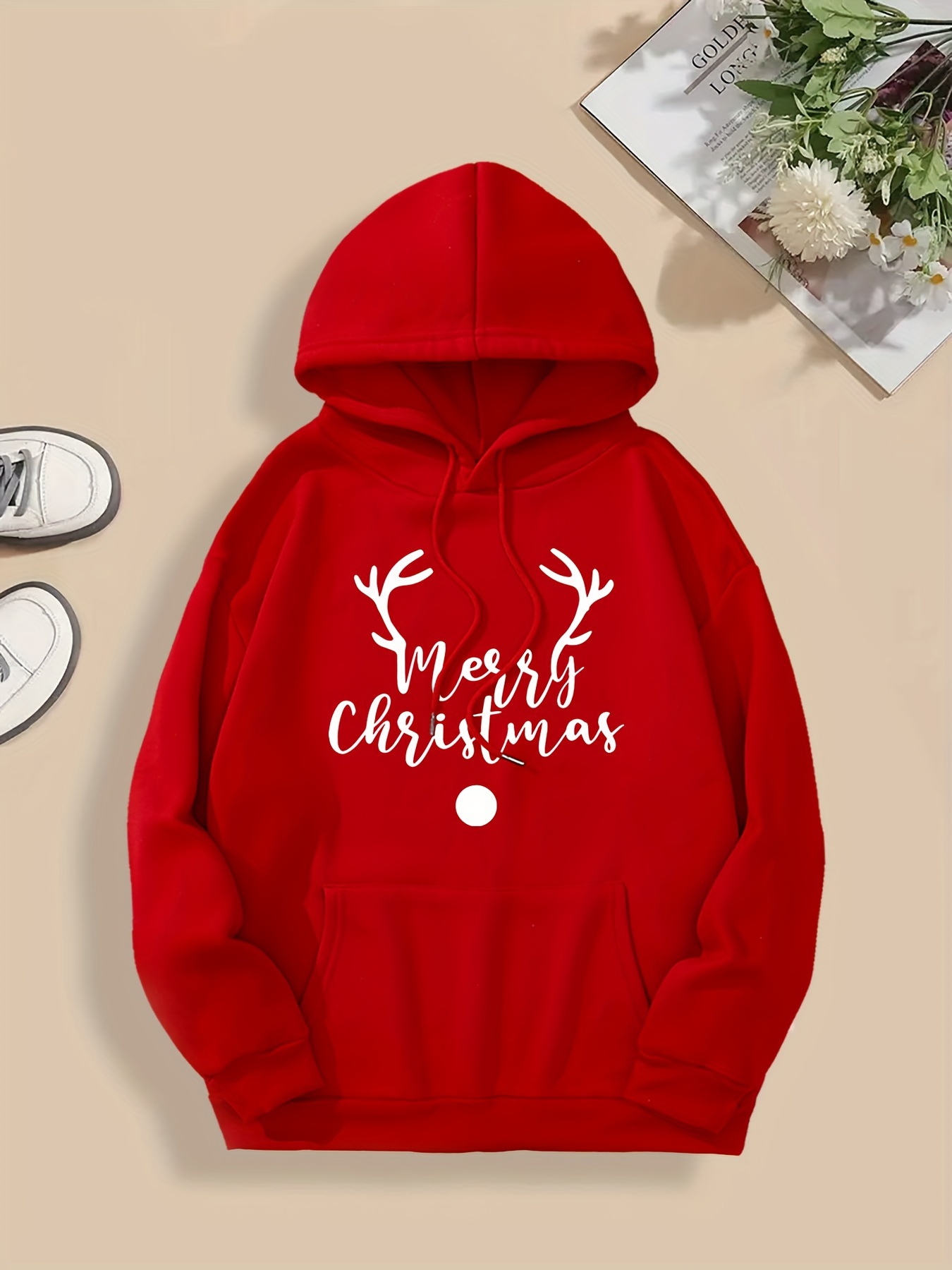 weihnachtspullover geprägten geweihen merry christmas Temu Germany