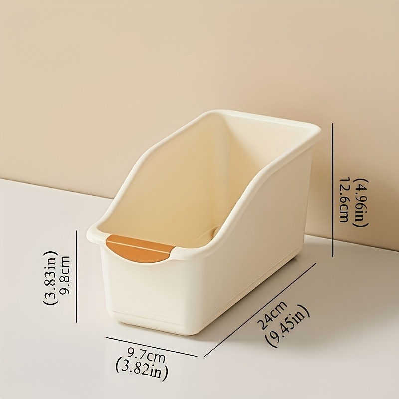 TEMU Bathroom Organizer Plastic Multi-functional Storage Box Set, Curved Design Suitable For Home Organization, Ideal For Cleaning Products And ,