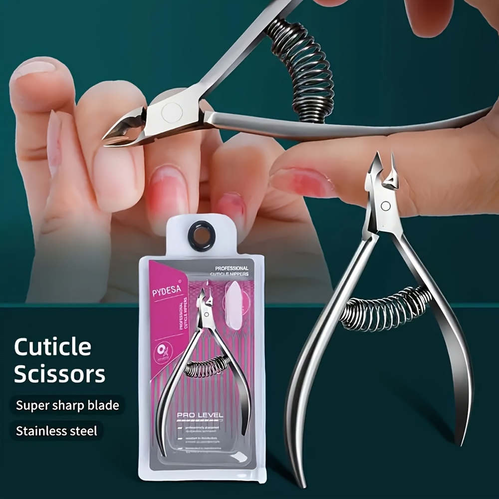 Professional Stainless Steel Cuticle Nipper – Scissor Style For Nail Care (Silver)