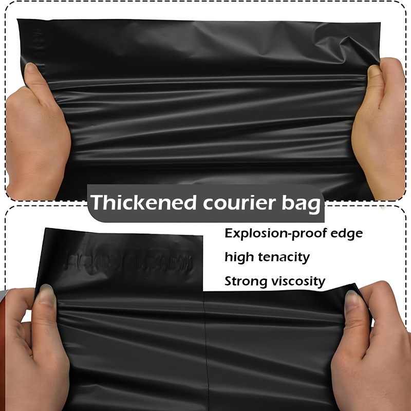 

100-pack Durable Self-sealing Pe Mailers, Waterproof And Tear-resistant Packaging Bags For Shipping Clothes And Goods - 28x42cm