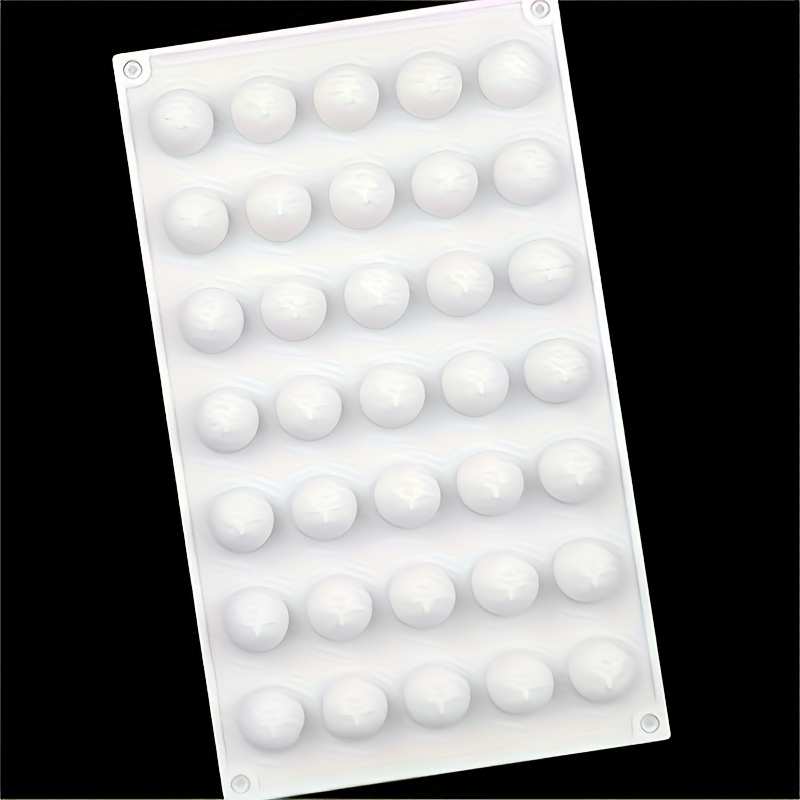 35-holes Round Silicone Chocolate Molds Baking Silicone Jelly Mold Dessert Pudding Filling Mold