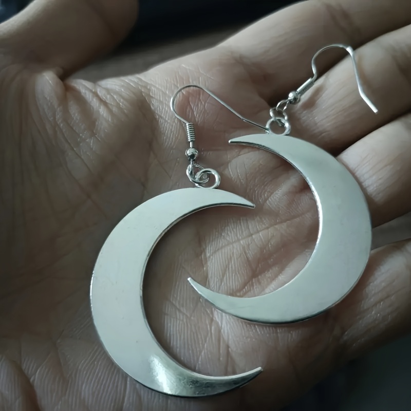 TEMU Retro Moon Design Drop Earrings - Vintage Suitable For Men And Women - Daily Outfits Party Decor Gift For Eid Ramadan