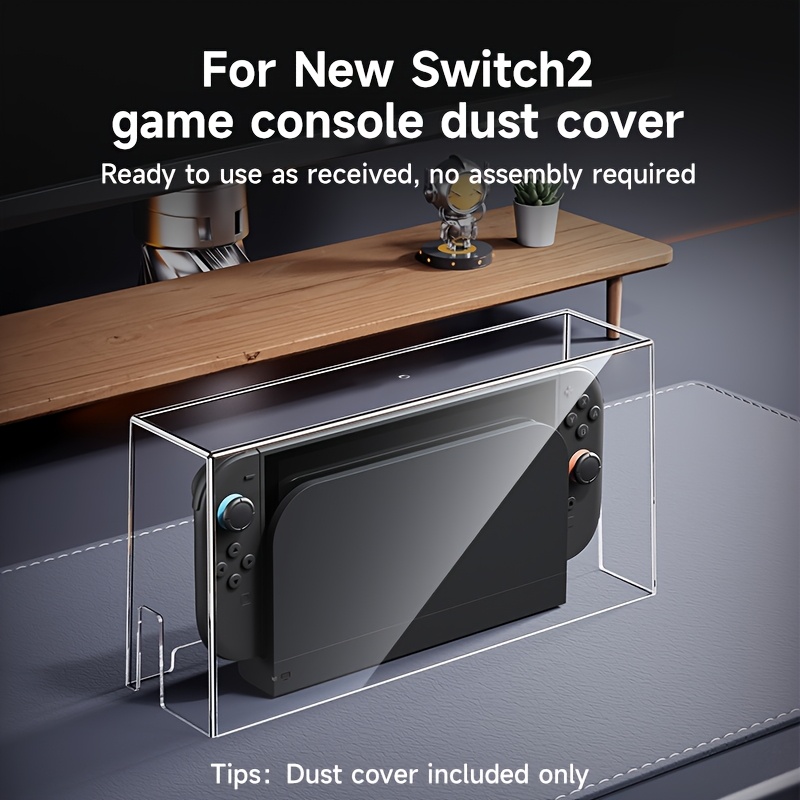 E-shop Ein transparenter Staubschutz aus PS-Material für die Nintendo Switch Konsole Ladestation, entwickelt, um Staub und Schmutz abzuwehren. Dies ist