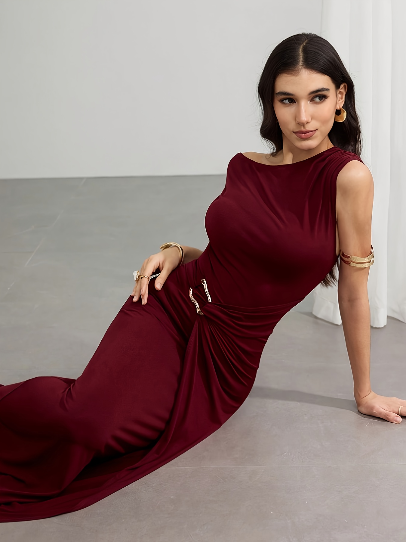 black chiffon midi dress Rosalie Black Chiffon Midi Wrap Dress – Finery London