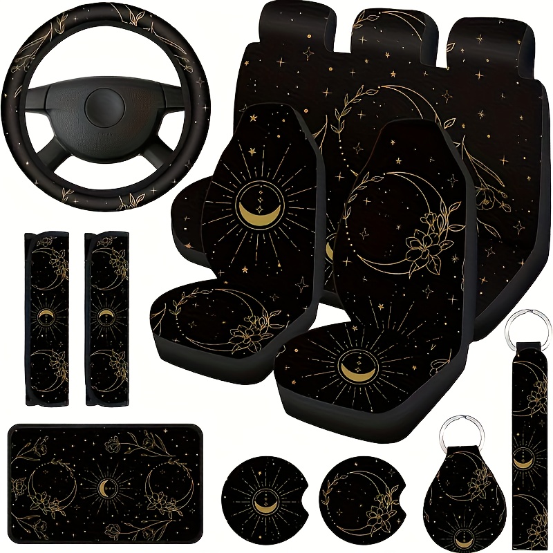 TEMU 15pcs Car Set For Car Steering Wrist Armrests Shoulder