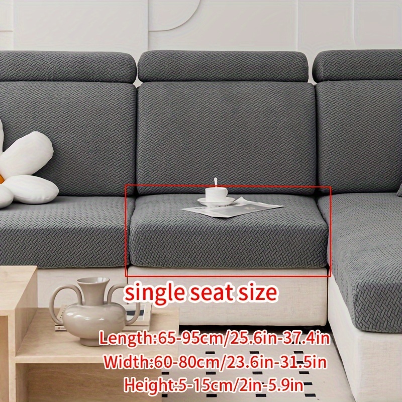 TEMU 1pc/2pcs Housse de Canapé Élastique, Protecteur de Canapé Antidérapant Toutes Saisons Adapté aux Animaux, -Poussière, Facile à Nettoyer et