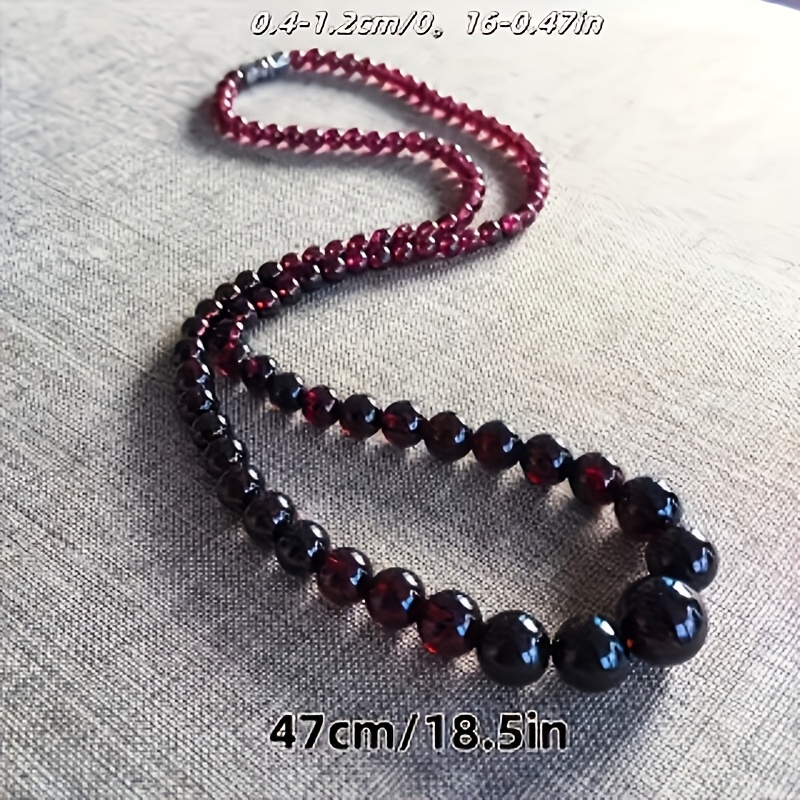 Burgundy Red Pomegranate Pendant Necklace