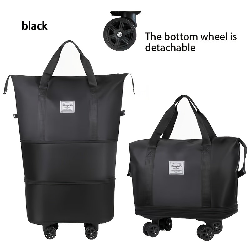 Extra Large Expandable Travel Suitcase with Randomly Colored Wheels