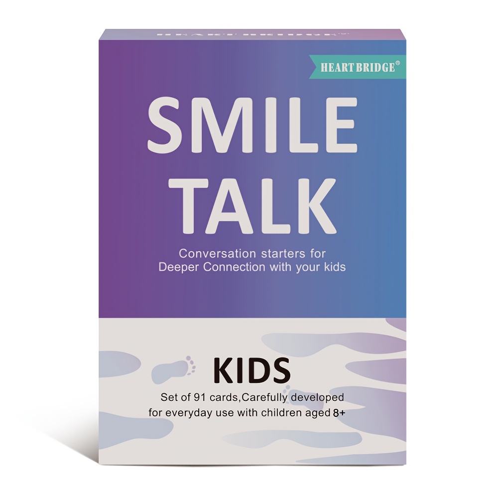 SMILE TALK Children's Dialogue Card Game for Creative Thinking