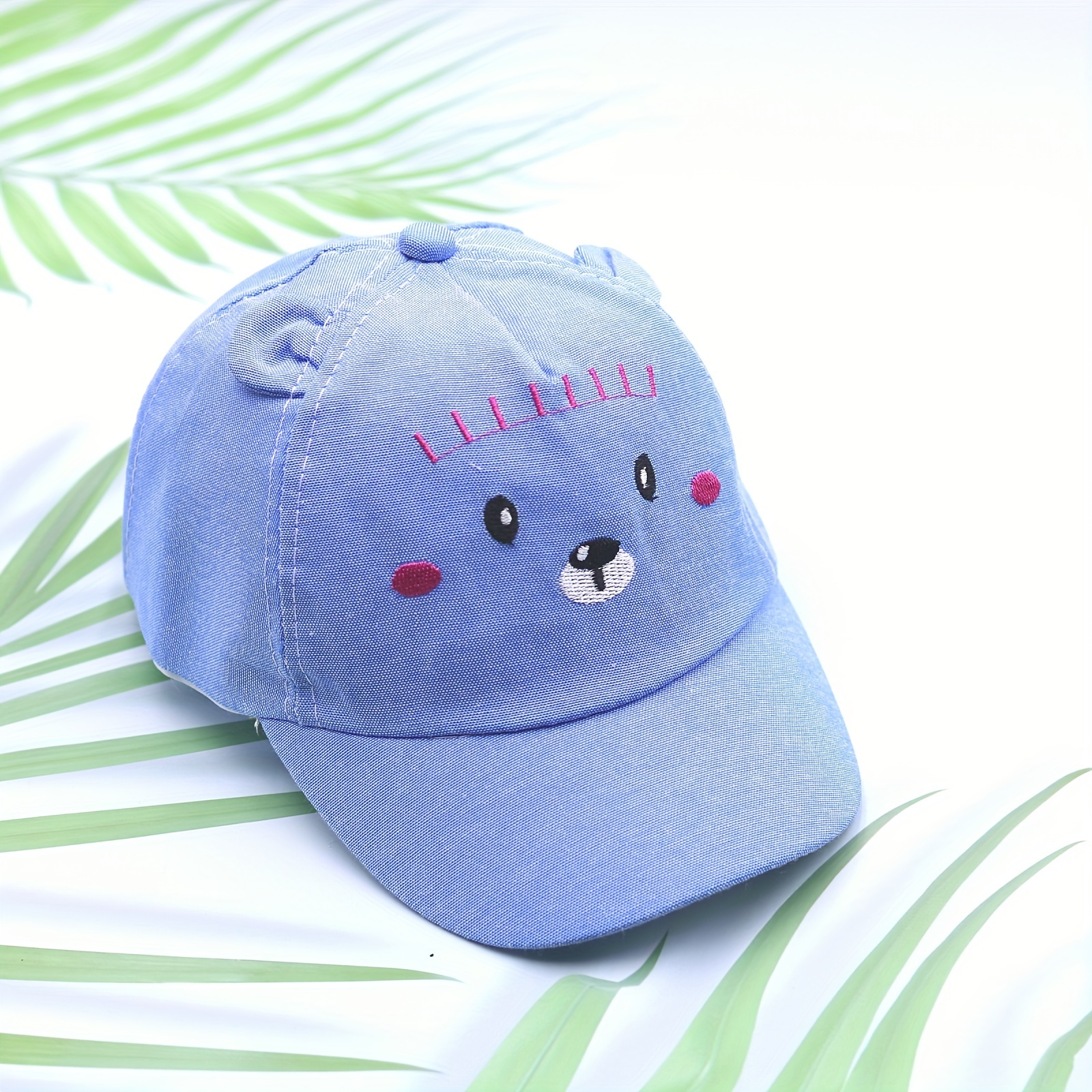 

1pc Children's Cool Cartoon Fashion Cat Face Boys And Girls Baseball Cap