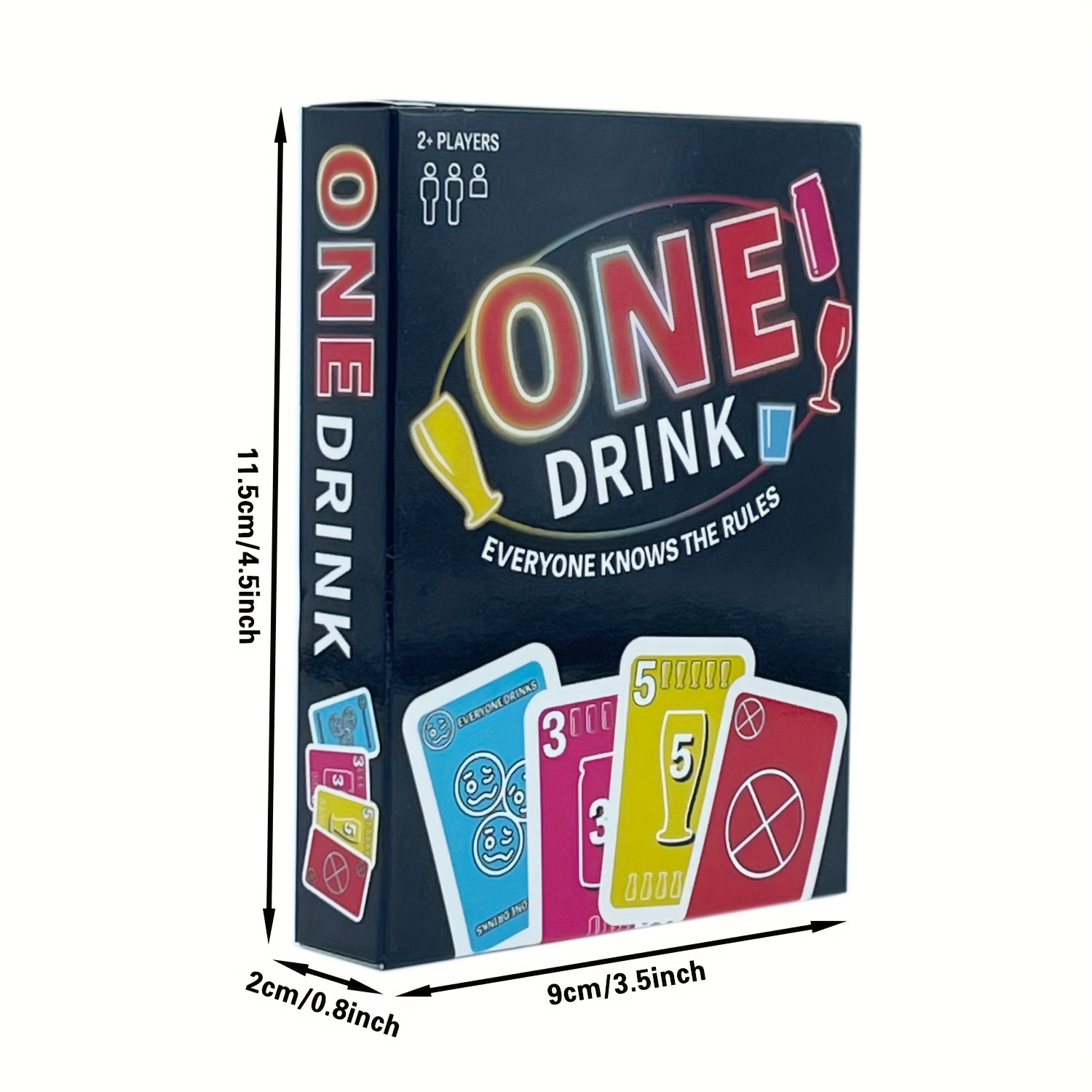 One Drink: Ultiem Feest Drankkaartspel voor Volwassenen - Leuk Sociaal Interactief Bordspel met Kleurrijke Regels & Drankkaarten