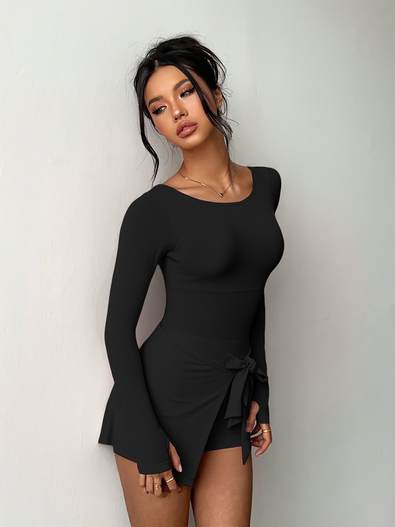 womens tennis dress a two piece long sleeve design - Temu Mauritius