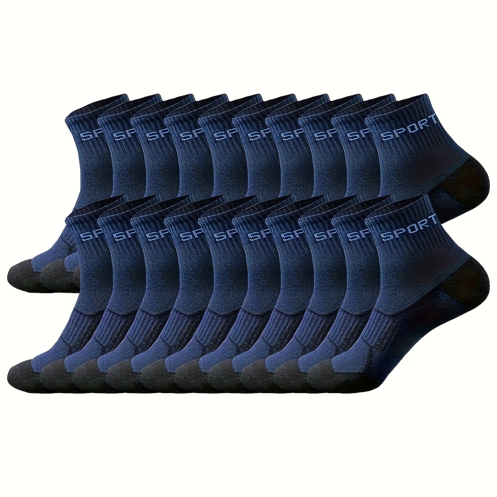 5 Pairs Of Men's Low-cut Athletic Socks Featuring Cushioning And Breathable Mesh - Moisture-wicking Fitness Running Socks, In Multiple Colors (black/gray/white) For Casual Wear, Essential For Workouts