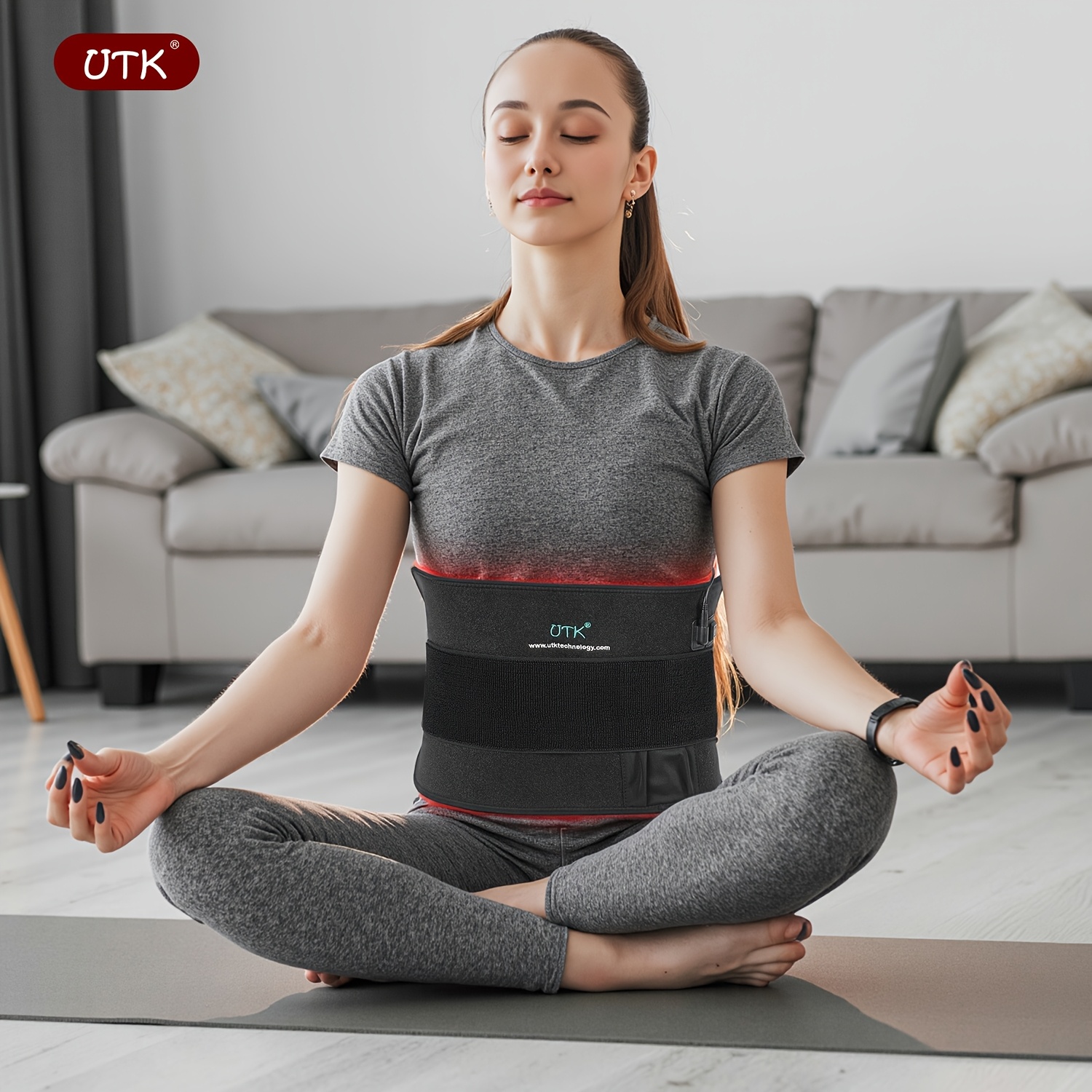 portable red light relax pad with nir deep   660nm 850nm wavelengths for     in back knees hands feet usb powered heating pad for home use men women heat pad for   adjustable strap design   joint support lightweight design   materials office workers Product details 4