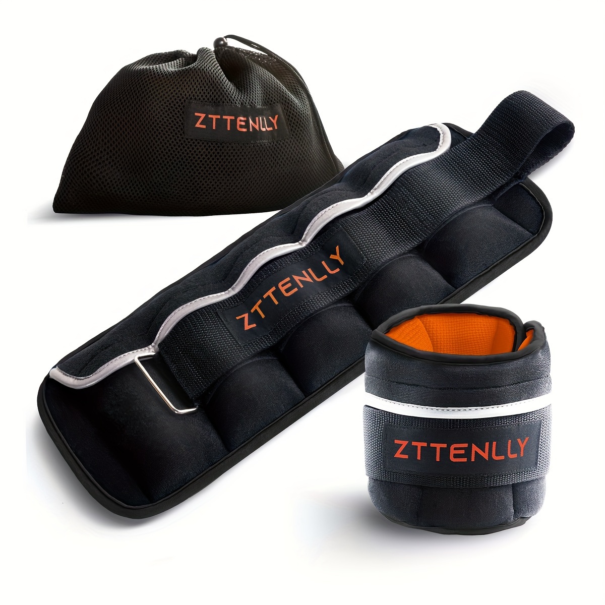 Pesas Ajustables para Tobillo 5LBS Par una) con Bolsa de  Transporte Tejidos Transpirables, Detalles Reflectantes Conjunto de  Pesas pa