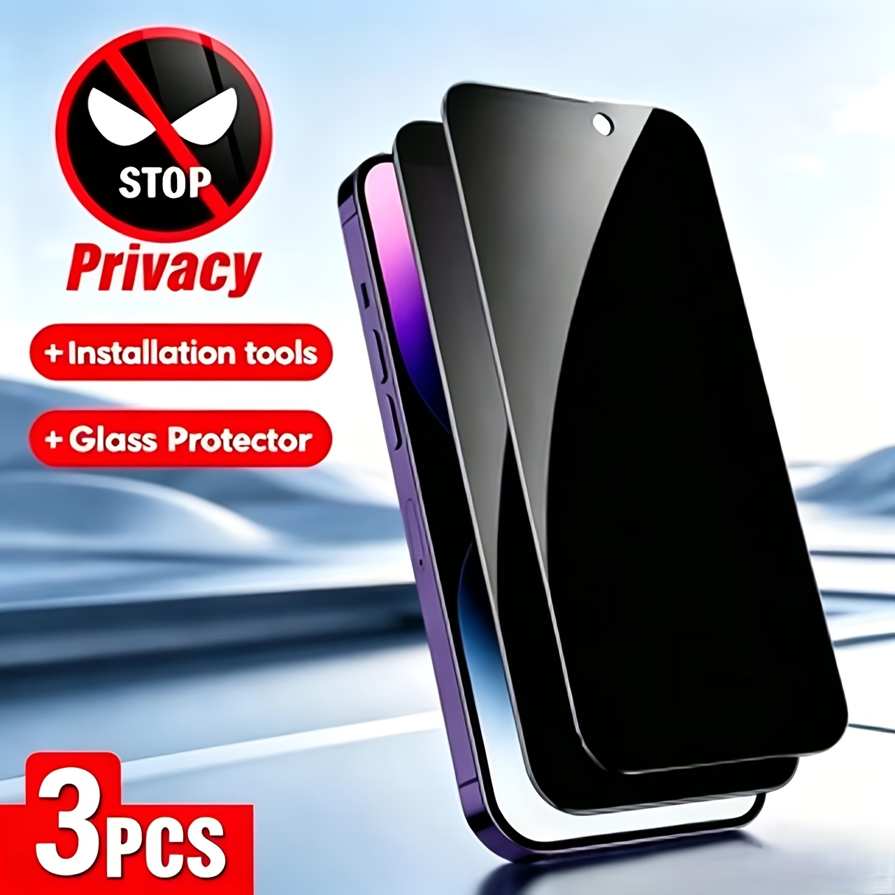 TEMU 3pcs Pack Glass Screen Protector,9h Hardness, Shatterproof, Anti-oil, Compatible,for Huawei Nova 15/15pro//80pro/80pro Max/honor 70