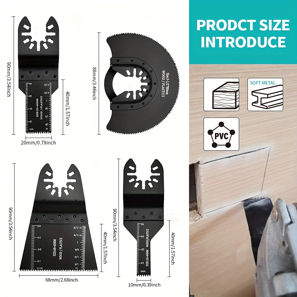 102 Pcs Sanding Pad Quick Release Universal Fit Multi Tool Oscillating Multitool Saw Blade compatible for Craftsman Rockwell k Porter Cable Black and