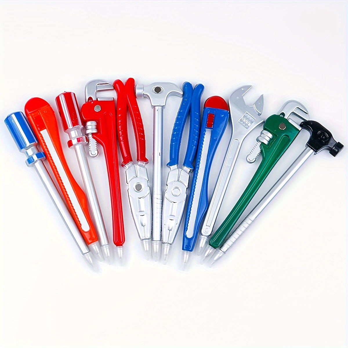 

6pcs Novelty Tool Ballpoint Pens - Fun & With Wrench, Pliers, Screwdriver, Hammer - Office Supplies & Party Favors