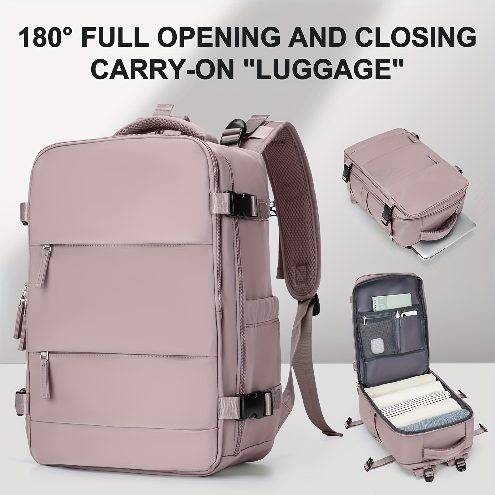 large capacity travel backpack unisex fashion carry luggage Temu