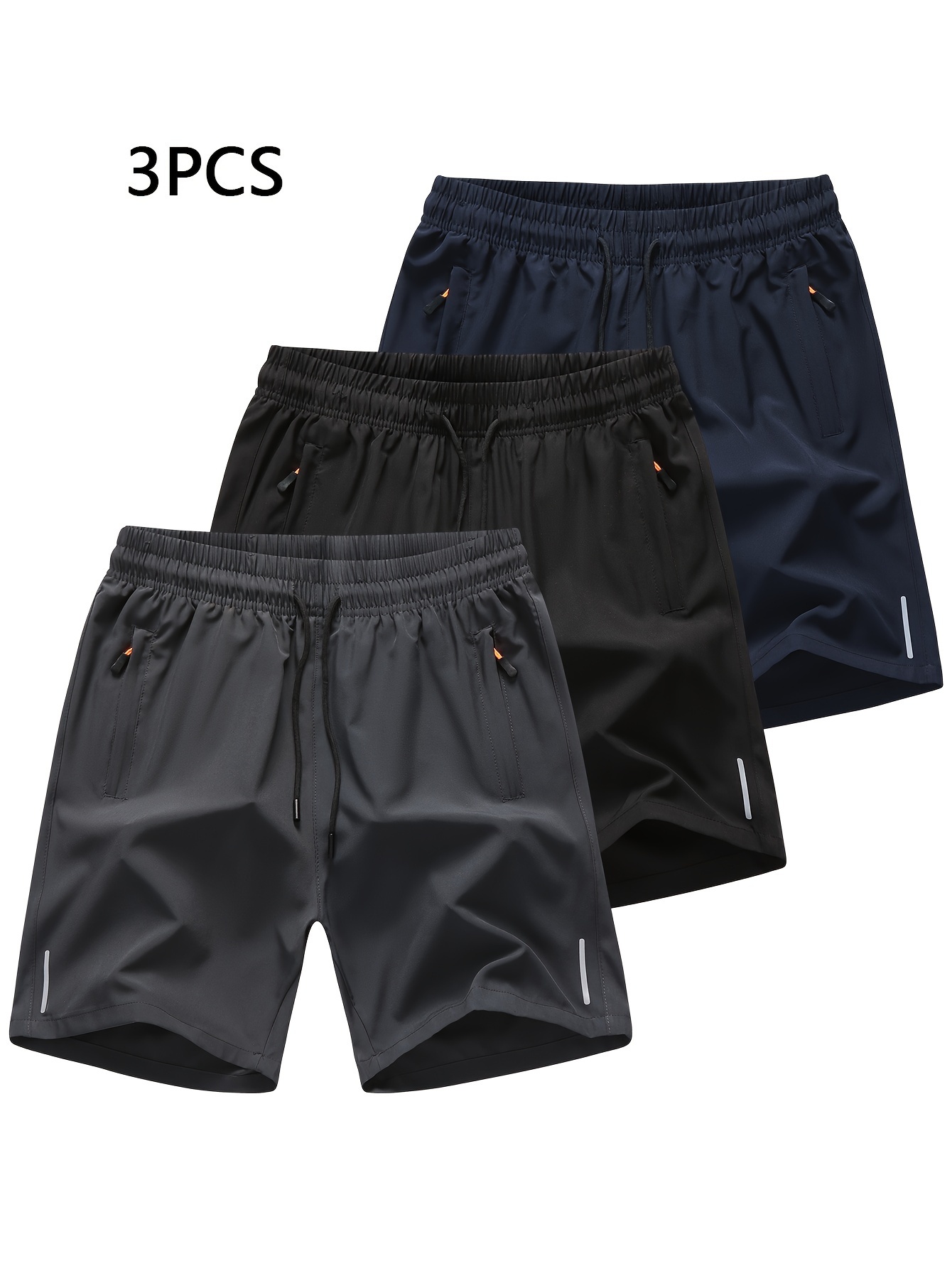 TrendAura Mens Cotton Shorts Plaid Print With Patch Pockets Breathable Elastic Waistband Summer